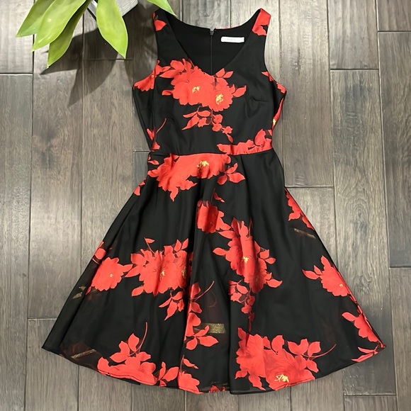 🌸 3/$25 Ricki’s | Beautiful Red & Black Dress - Picture 1 of 5
